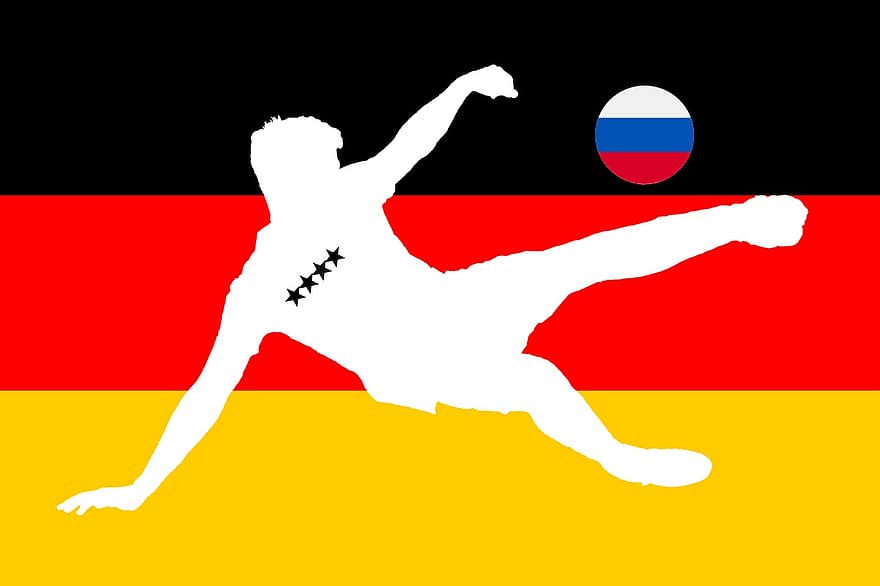 World Championship, Germany, World Cup, Football, Black Red Gold, 4 Star, World Cup 2018, Russia, Football Tournament, National Team, National Football Team - Stockolor