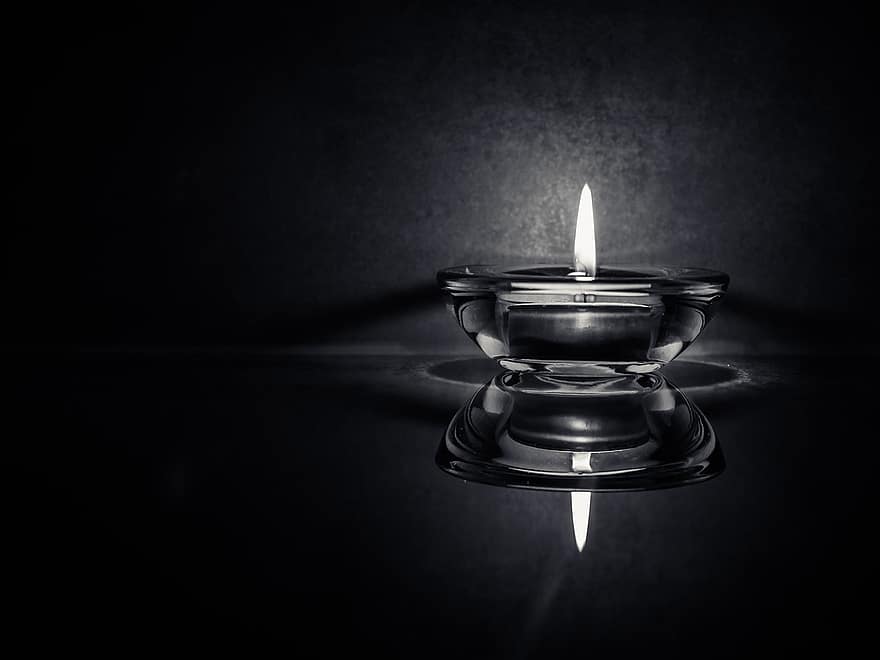 žvakė, šviesa, tamsoje, liepsna, nuotaika, liūdnas, Ugnis, gamtos reiškinys, religija, žvakių šviesa, tamsus