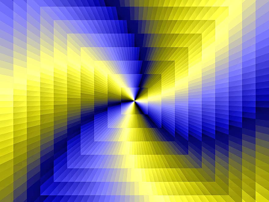 Grafik-Hintergrund, Digital, Blau, Gelb