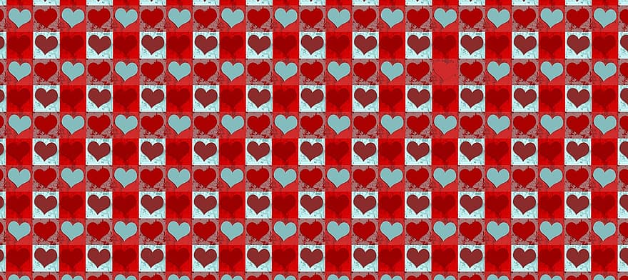 Pattern, Heart, Love, Background, Valentine's Day, Greeting Card, Postcard, Abstract, Romance, Structure, Stacked Together