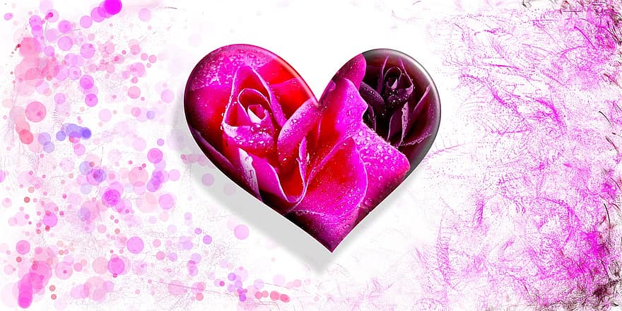 cor, amor, dia de Sant Valentí, targeta de felicitació, mapa, postal, romanç, relació, emoció, sentiments, sort