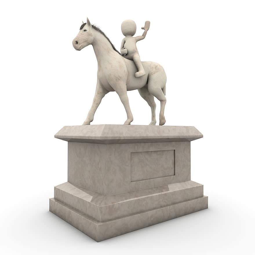monument, réitérer, cheval, Obliger, globe, pierre, sculpture, point de repère