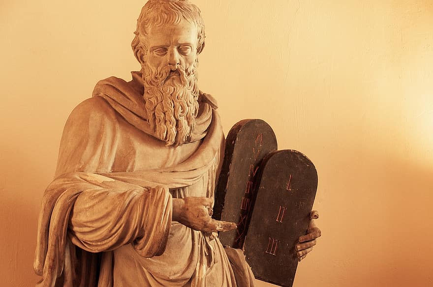 Moses Statue, Moses Sculpture, Stone Tablets, Ten Commandments, christianity, religion, statue, sculpture, old, history, architecture