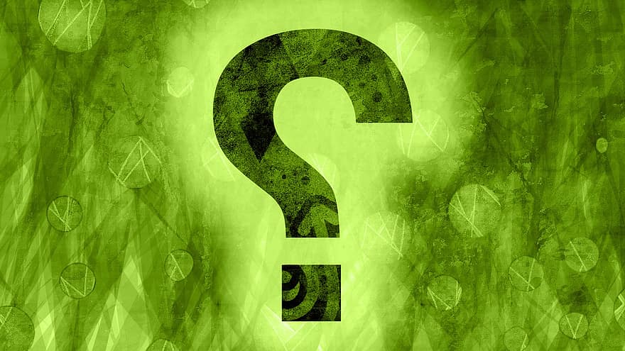 Question Mark, Green, Background, Dramatic, Questions, Halloween, Saint Patrick's Day, Mental Health, Subconscious Mind, Mysterious, Assessment