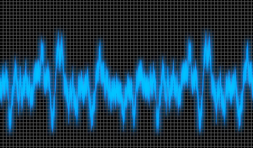 onda de sonido, ruido, frecuencia, forma de onda, sonar, música, ola, audio, igualada, espectro, pulso