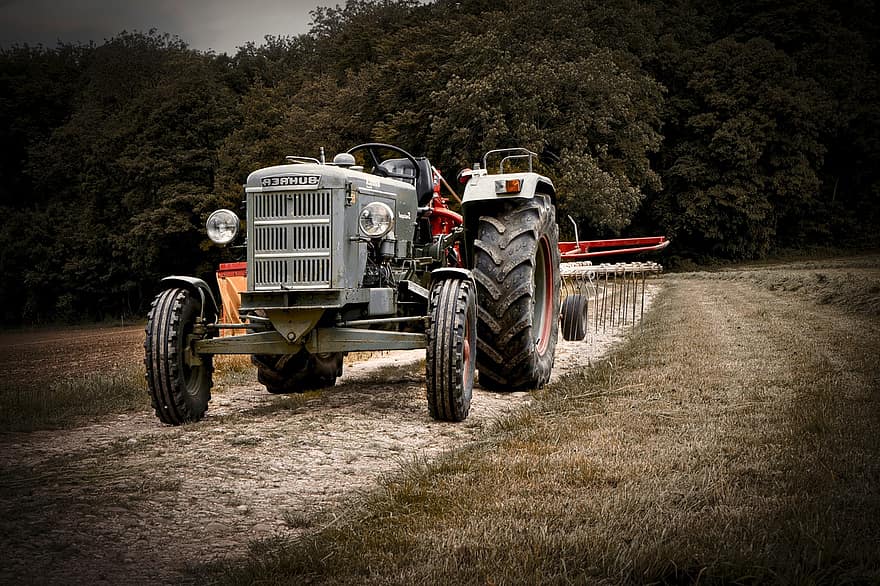 Tractor, Machine, Industry, Antique Car, Vehicle, Commercial Vehicle, agriculture, farm, rural scene, agricultural machinery, land vehicle