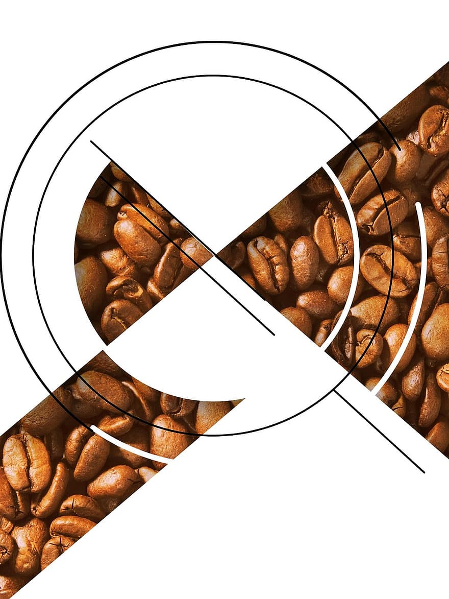Kaffee, profitieren von, Getränk, Design, abstrakt, Hintergrund, modern, genießen, Leben, köstlich