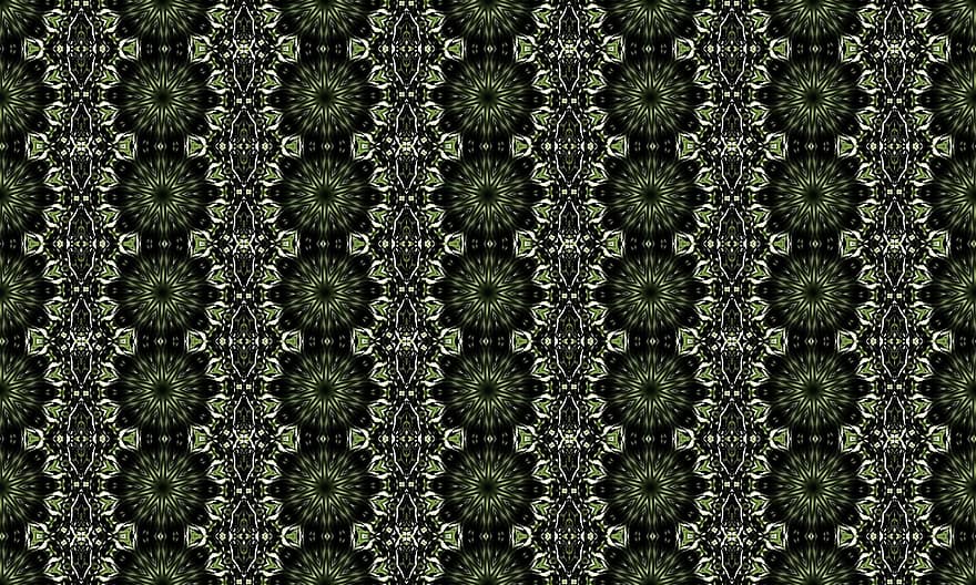 Green, Pattern, Background, Shapes, Circles, Radial, Green Pattern