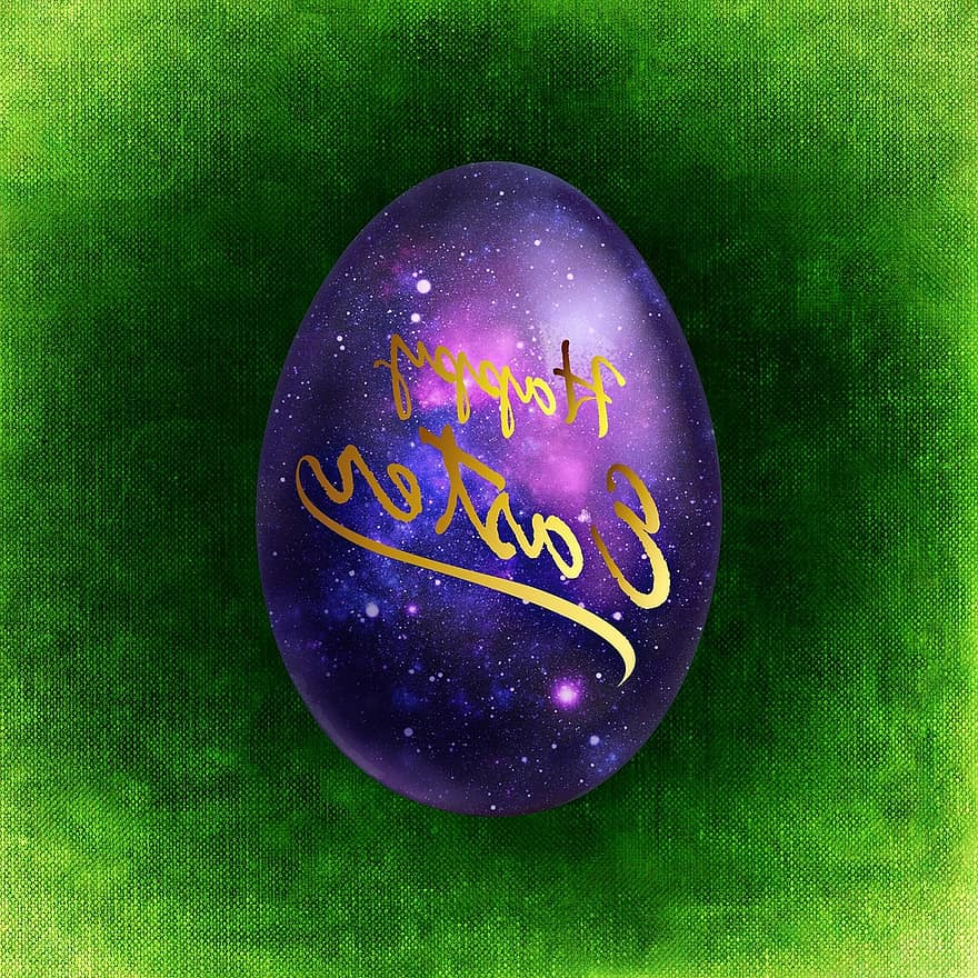 Paskah, kartu ucapan, Selamat Hari Paskah, telur, penuh warna