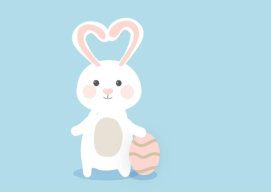 кролик, Пасхальный заяц, Пасха, яйцо, С Пасхой, уши, празднование пасхи, пасхальное яйцо, кроличьи уши, животное, млекопитающее