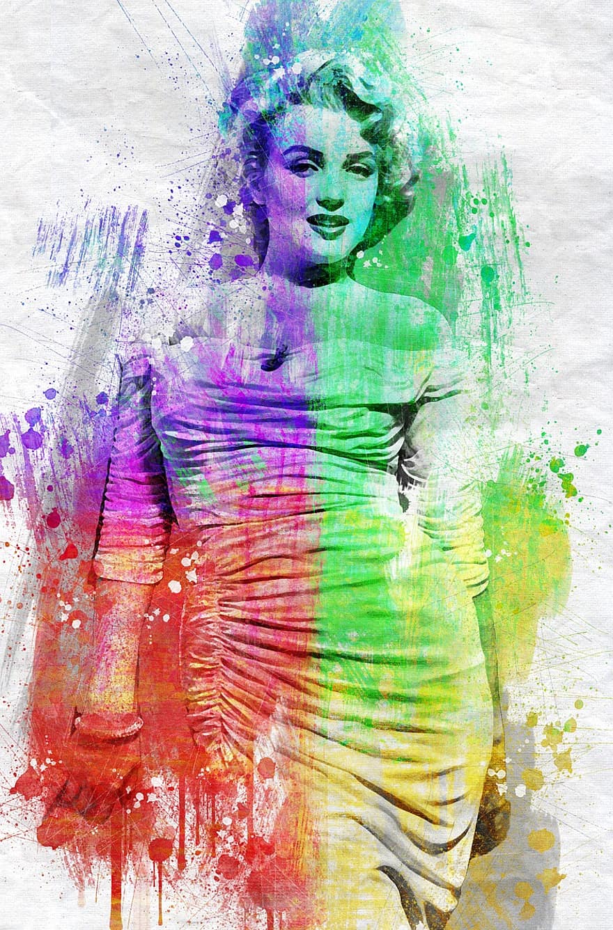 Marilyn Monroe, aktris, Amerika, Amerika Serikat, keindahan, wanita, selebritas, model, 1950, simbol seks, seni