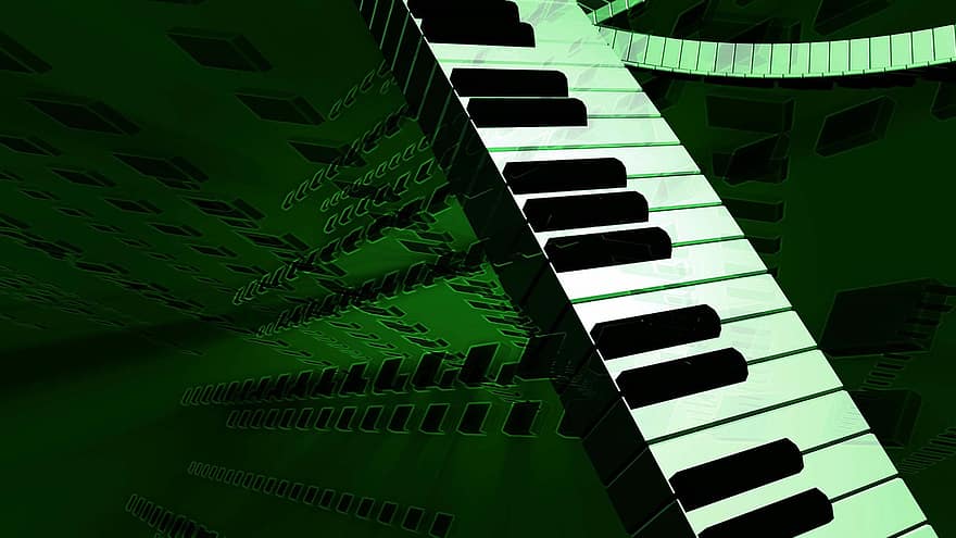 Музыка, клавиатура, ключи, инструмент, концерт, звук, музыкальный, музыкант, мелодия, ключ, играть