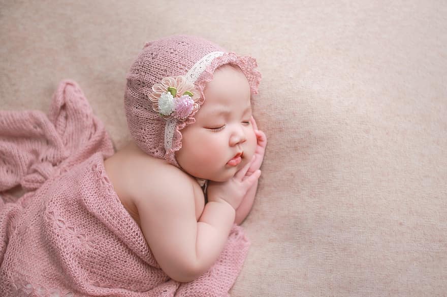 yeni doğan, bebek, kostüm, uyuyor, uyku, Giyim, çocuk, çocukluk, sevimli