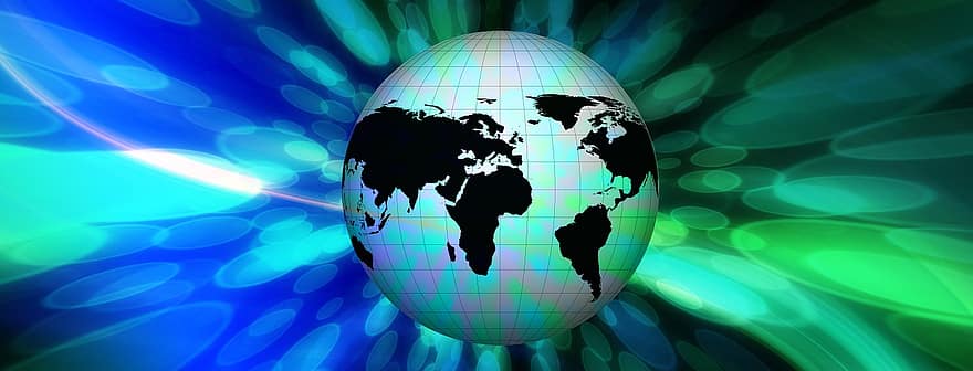 globus, bokeh, fons, terra, món, globalització, planeta, global, internacional, medi ambient, a tot el món
