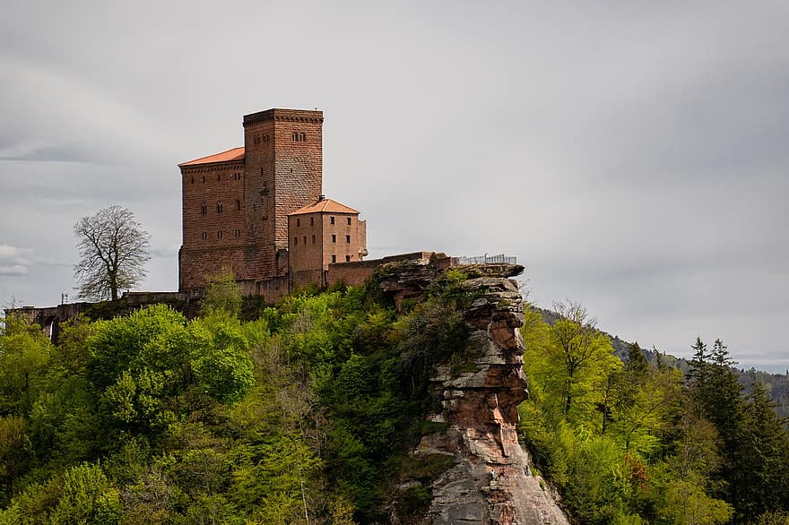 Castle, Fortress, Trifels, Annweiler, architecture, christianity, old, famous place, history, medieval, religion