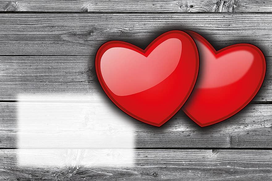 Valentijn, hart-, glimmend, Valentijnsdag, liefde, hout, grijs, romantisch, lovers, rood, zwart