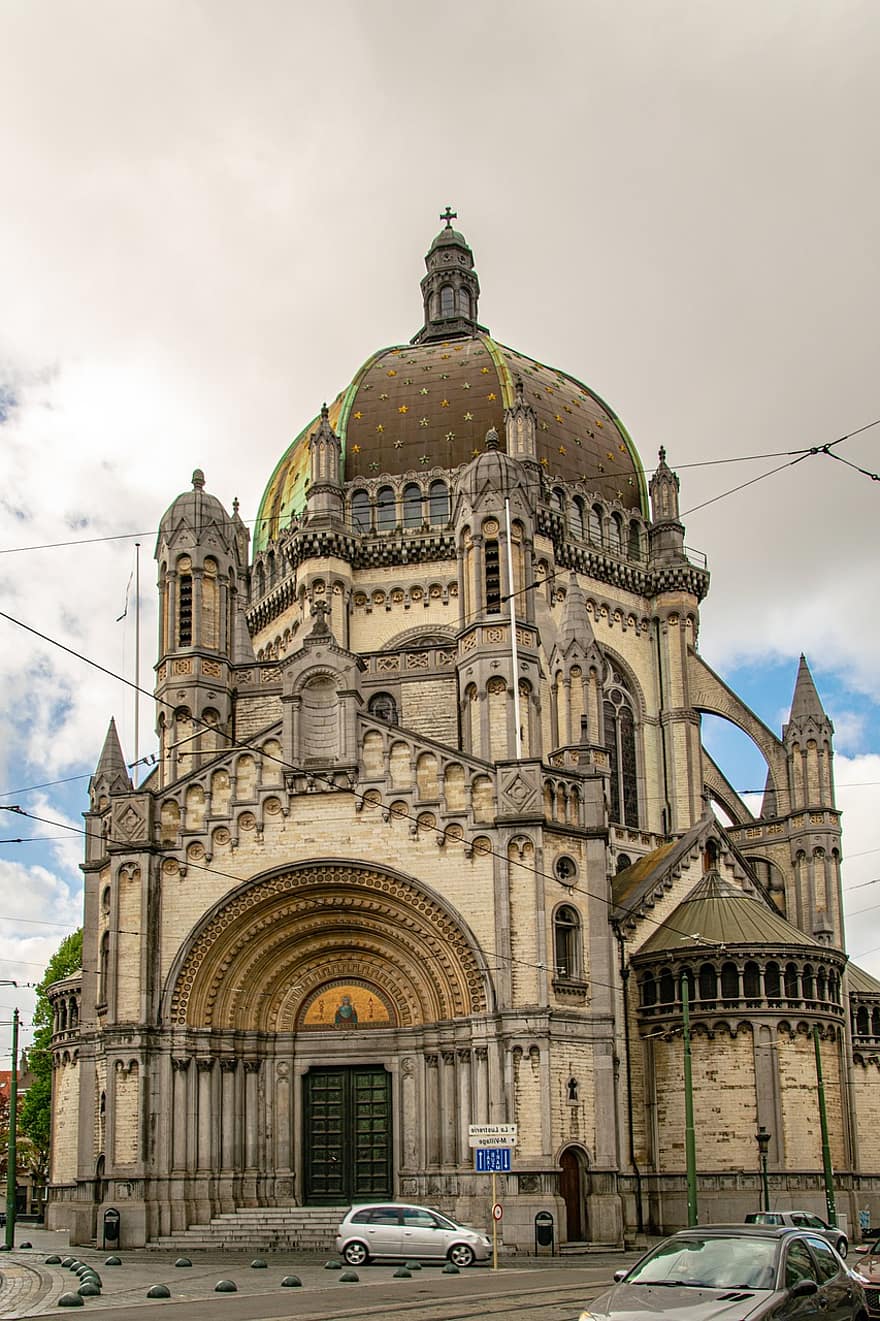 igreja real de santa maria, Igreja, Bélgica, Bruxelas, arquitetura, Igreja Católica, catedral