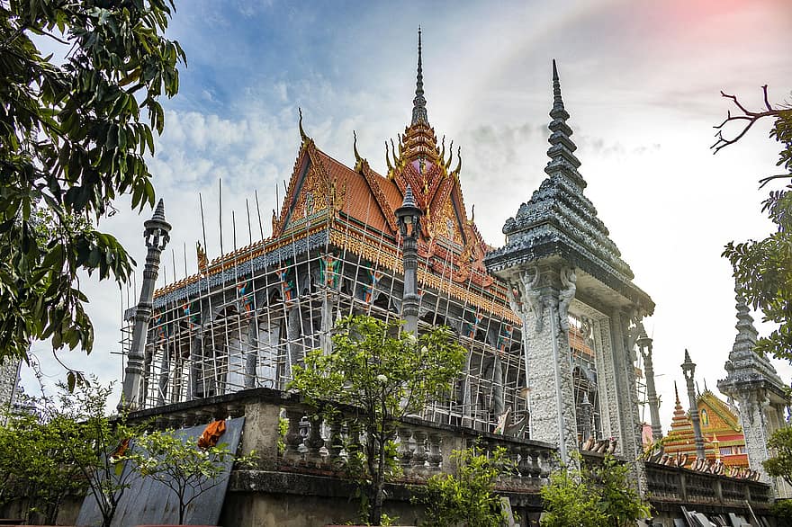 templu, khmeră, mânca, Cambogia, perete, arhitectură, loc faimos, religie, budism, culturi, istorie
