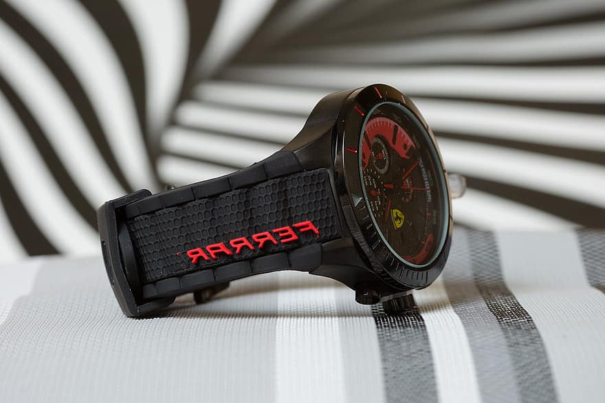 đồng hồ đeo tay, thời gian, Ferrari, giờ, phút, đồng hồ, phụ kiện, thời trang, nhà thiết kế