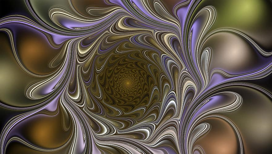 fractal, viļņi, virpuļo, moderns, modeli, virpuļot, fractal art, brūna māksla, brūns raksts, Brūnais vilnis