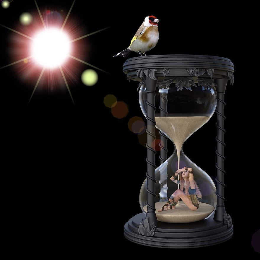 Time, Hourglass, Measurement Of Time, Prison, Imprison, Jailed, Locked Up In Prison, Incarcerate, Inmate, Captive, Guardian