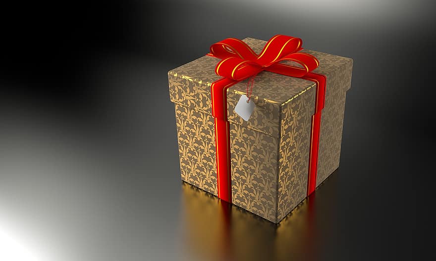 подарок, коробка, день отдыха, рождество, лента, праздник, лук, украшение, сюрприз, день рождения, красный