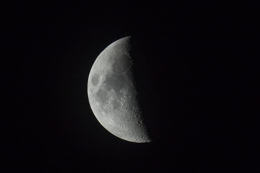 mēness, debesis, naktī, astronomija