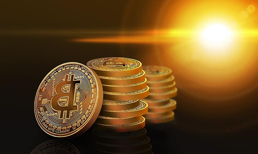 bitcoin, moneta, šifravimas, valiuta, bitų, pinigų, cryptocurrency, metalo, prekyba, auksas, keistis
