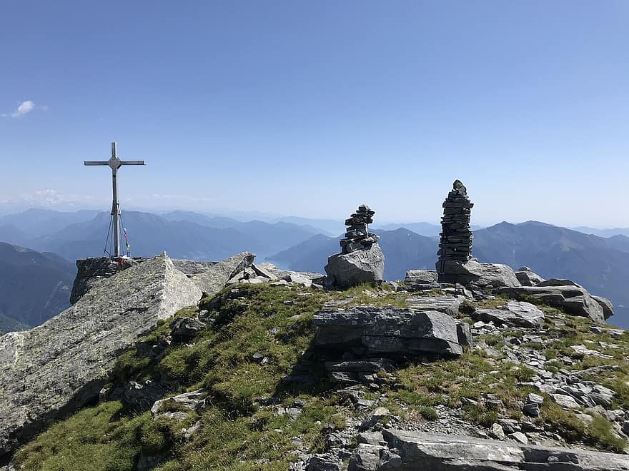 Berge, alpine Route, Spitzen, Oberteile, Alpen, Ausflüge, Wandern, Natur, Wolken, Landschaft, Panorama