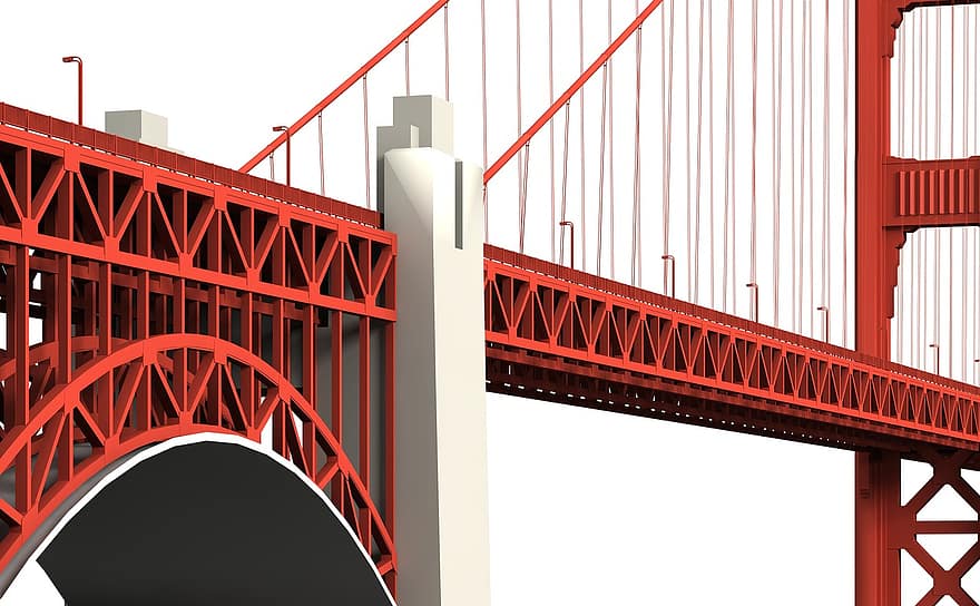 jembatan Golden Gate, San Fransisco, bangunan, gereja, tempat-tempat menarik, secara historis, turis, daya tarik, tengara, fasad, perjalanan