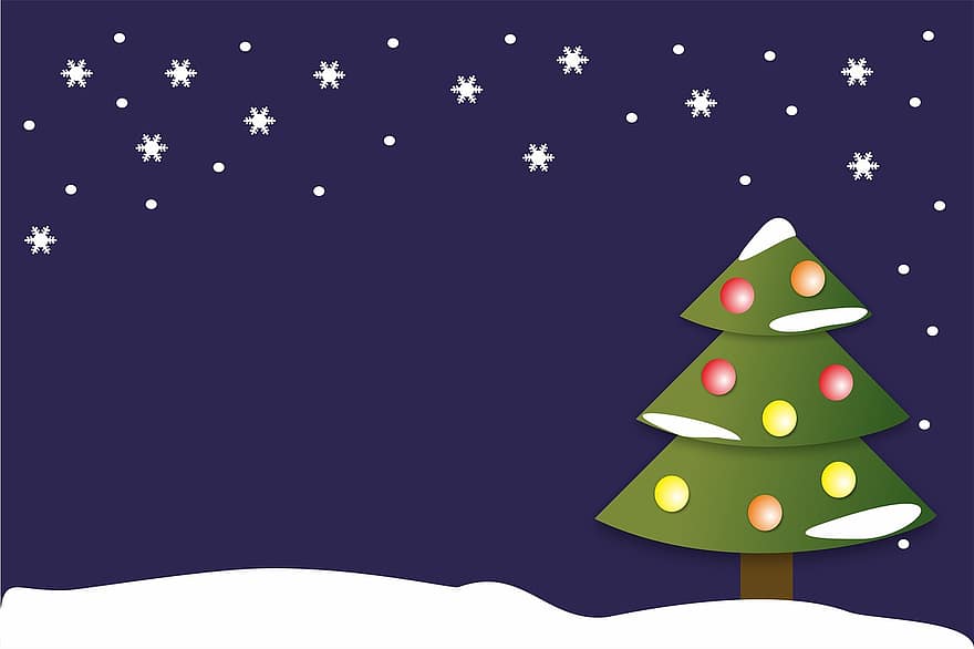 Crăciun, fundal de Crăciun, felicitare, fundal digital, iarnă, copac, ilustrare, celebrare, fundaluri, sezon, decor