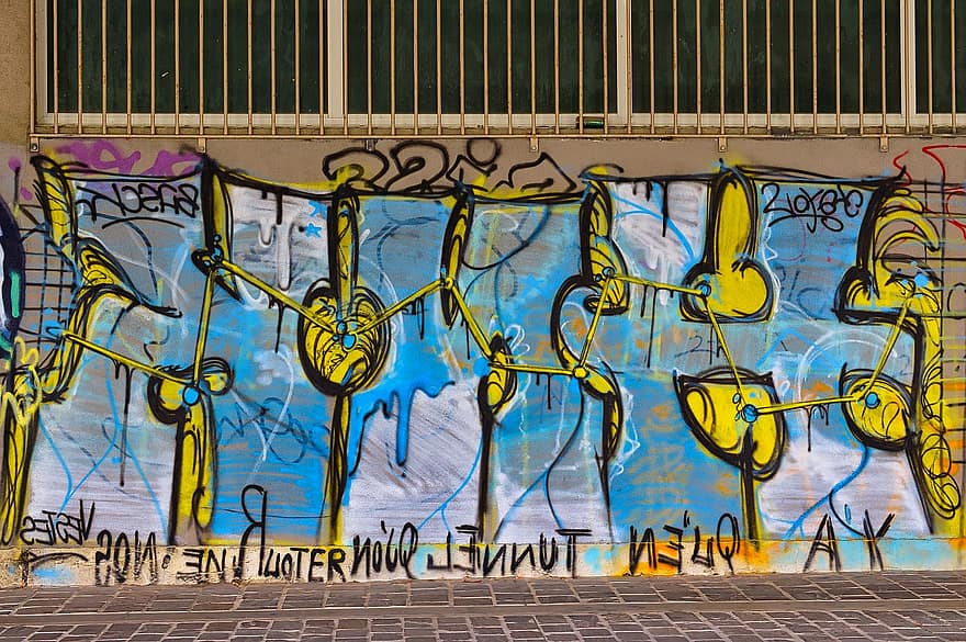 graffiti, Kunst, maleri, vegg