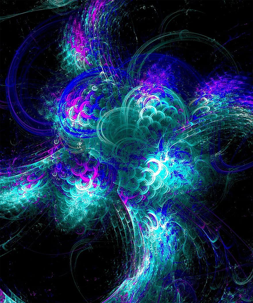 fractal, skaitmeninis menas, Kompiuterinė grafika, fantazija, santrauka, menas, erdvė