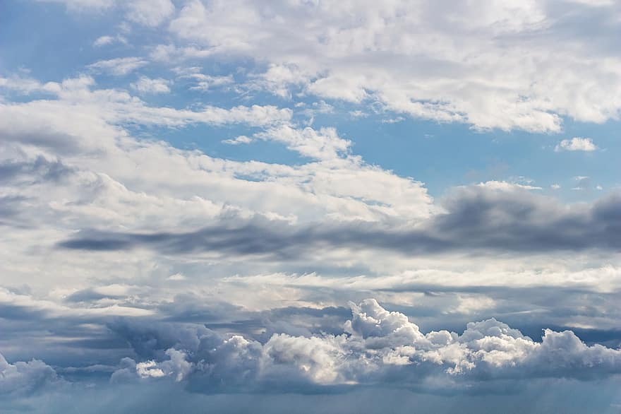 Himmel, Wolken, Wolkengebilde, Luftraum, draußen, Tapete, Hintergrund, weiße Wolken, szenisch, Atmosphäre, Sauerstoff