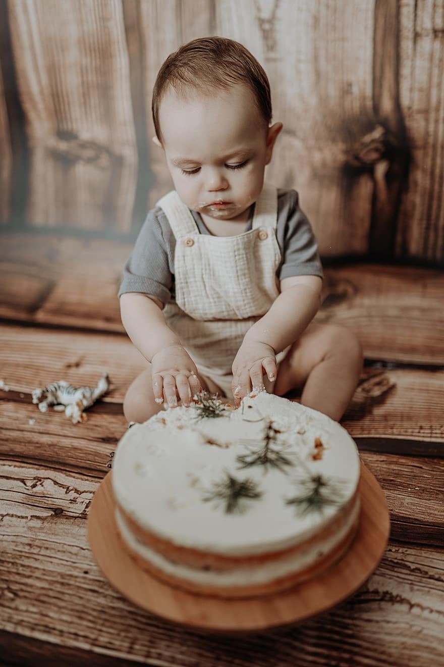 Child, Boy, Cute, Cake, Baby, Young, Infant, Kid, Childhood, food, one person