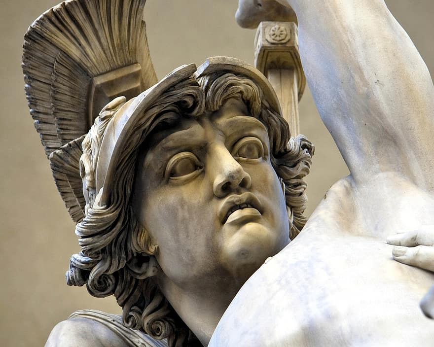 escultura, Itàlia, florència, estàtua, monument, renaixement, marbre, vell, art, grandesa, europa