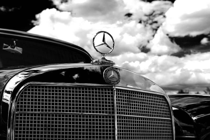 Auto, Vehicle, Automotive, Vintage, Classic, Mercedes Benz