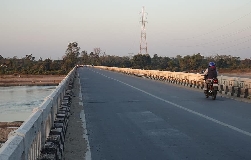 most, rzeka, Subansiri, Assam
