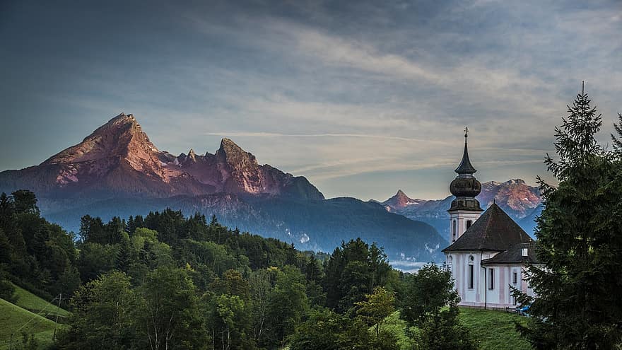 планини, гора, алпийски, Бавария, природа, пейзаж, панорама, туризъм, Германия, maria gern, Berge