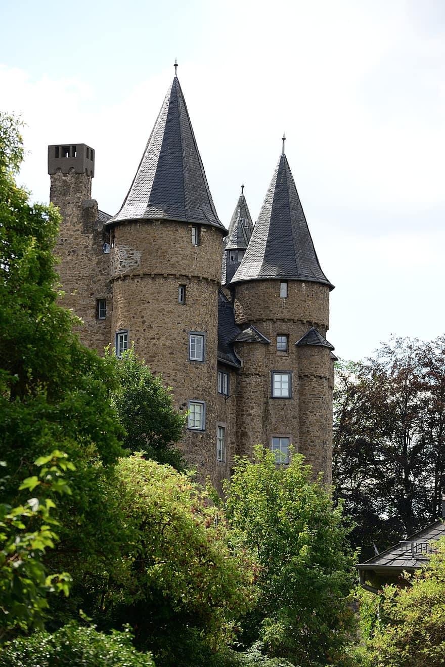 Château, bâtiment, les tours, architecture, herborn, hesse, Allemagne