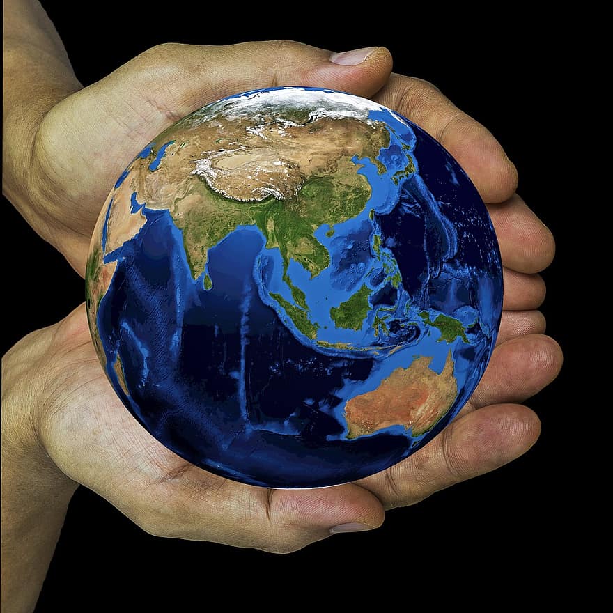 mondo, terra, globo terrestre, mano, Accesso al mercato, progresso, crescita, rafforzare, sviluppare, crescere, mercato globale