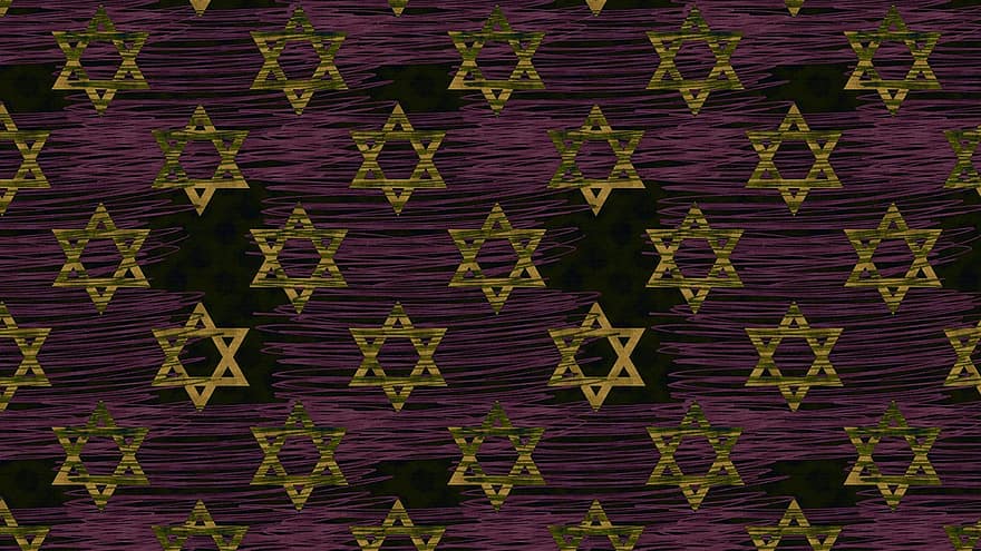 ster van David, patroon, achtergrond, naadloos, joodse, magen david, Jodendom, bat mitzvah, Jom Hazikaron, hanukkah, religie