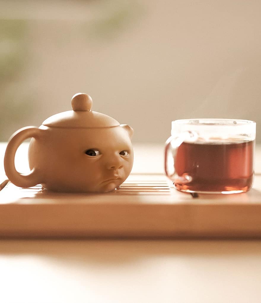 شاي ، ابريق الشاي ، خيال