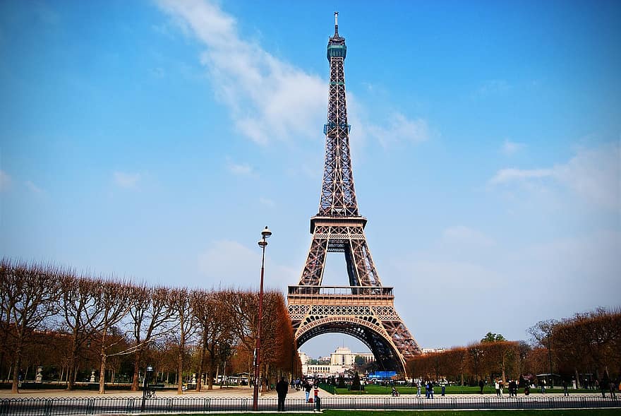 torn, eiffel, paris, turism, frankrike, arkitektur, landmärke, känd, resa