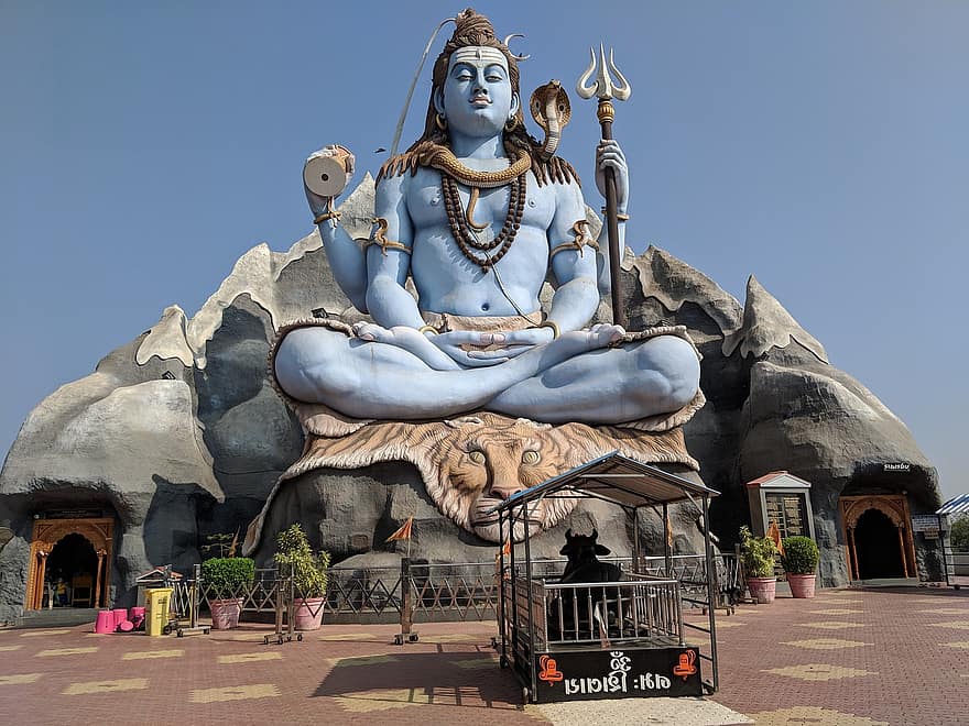 hinduismo, Shiva, estatua, Dios, hindú, Galteshwar Mahadev