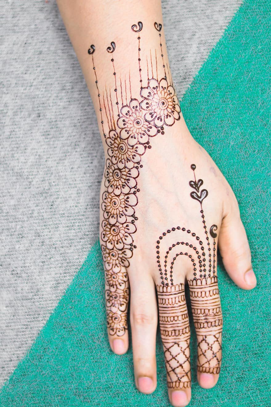 kéz, henna, Henna Rajz, Henna Hand, indián, smink, Mehandi Hand, mehendi, mehndi, mehndi kéz, mehndi kezét