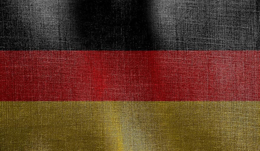 vlajka, Němec, Evropa, symbol, země