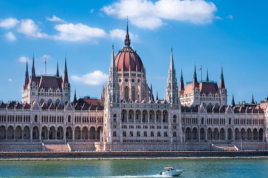 eduskunta, budapestin parlamentti, rakennus, joki, Unkarin parlamentin rakennus, Budapest, Unkari, arkkitehtuuri, Tonava, kuuluisa paikka, parlamentin rakennus
