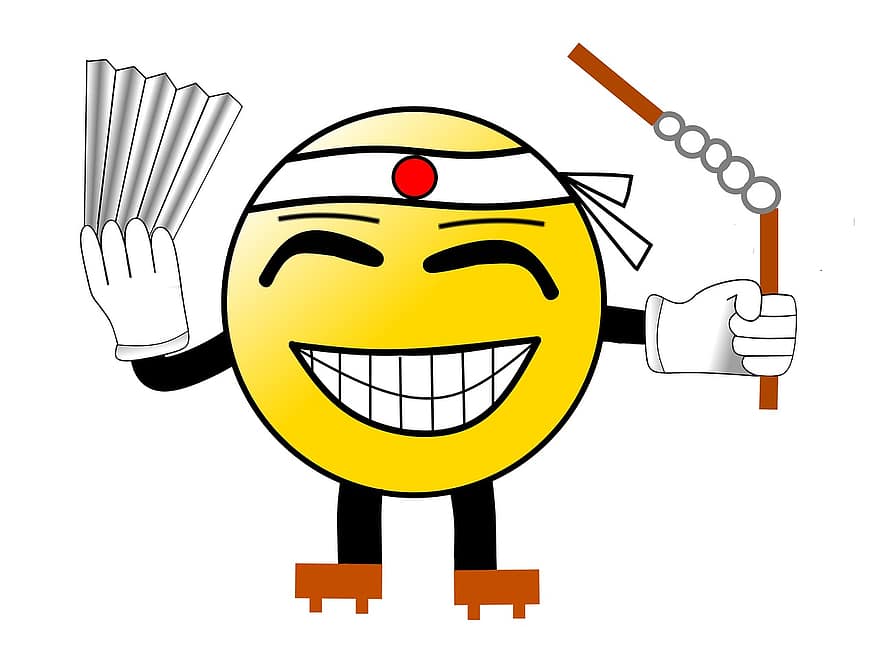 Japonsko, smilie, smajlík, kreslená pohádka, šťastný, veselý, radost, usměj se, legrační, žlutá, Chako