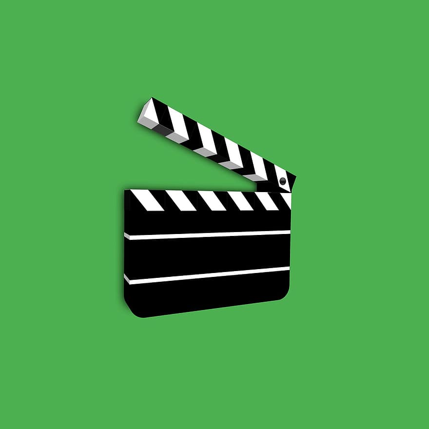 clachetă, a taia, alb-negru, film, ardezie, Cinema, ecran verde, acțiune, producător, director, lua